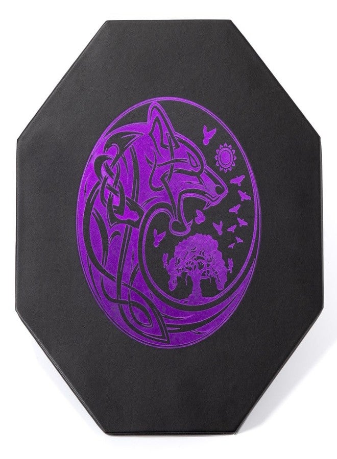 Soar Forge DND Dice Tray - Premium 9 Inch Tray for Dungeons and Dragons: Exquisitely Detailed Purple World Tree & Wolf Raven Design - Perfect Rolling & Box Storage to Protect Your Dice for D&D and RPG - Image 2